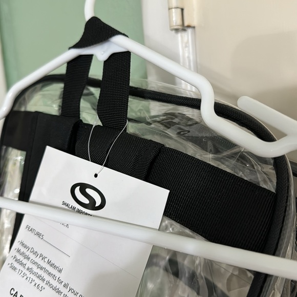 Clear Backpack School bag with multiple pockets 18” H x 12” W x 5” D Unisex - Picture 11 of 15